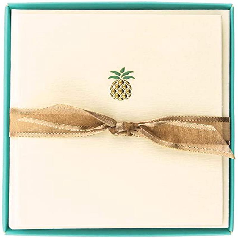 Pineapple La Petite Presse Blank Boxed Cards 10Ct