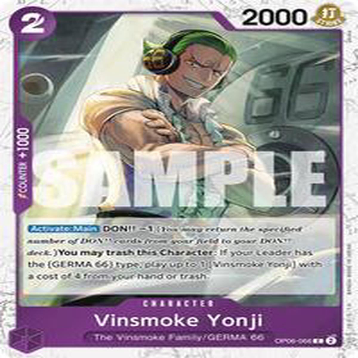 Vinsmoke Yonji (OP06-066) (Jolly Roger Foil) - OP06-066 - Premium Booster -The Best- (PRB-01)