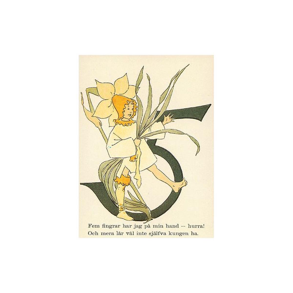 Ottilia Adelborg Individual Number Postcards - Number 5