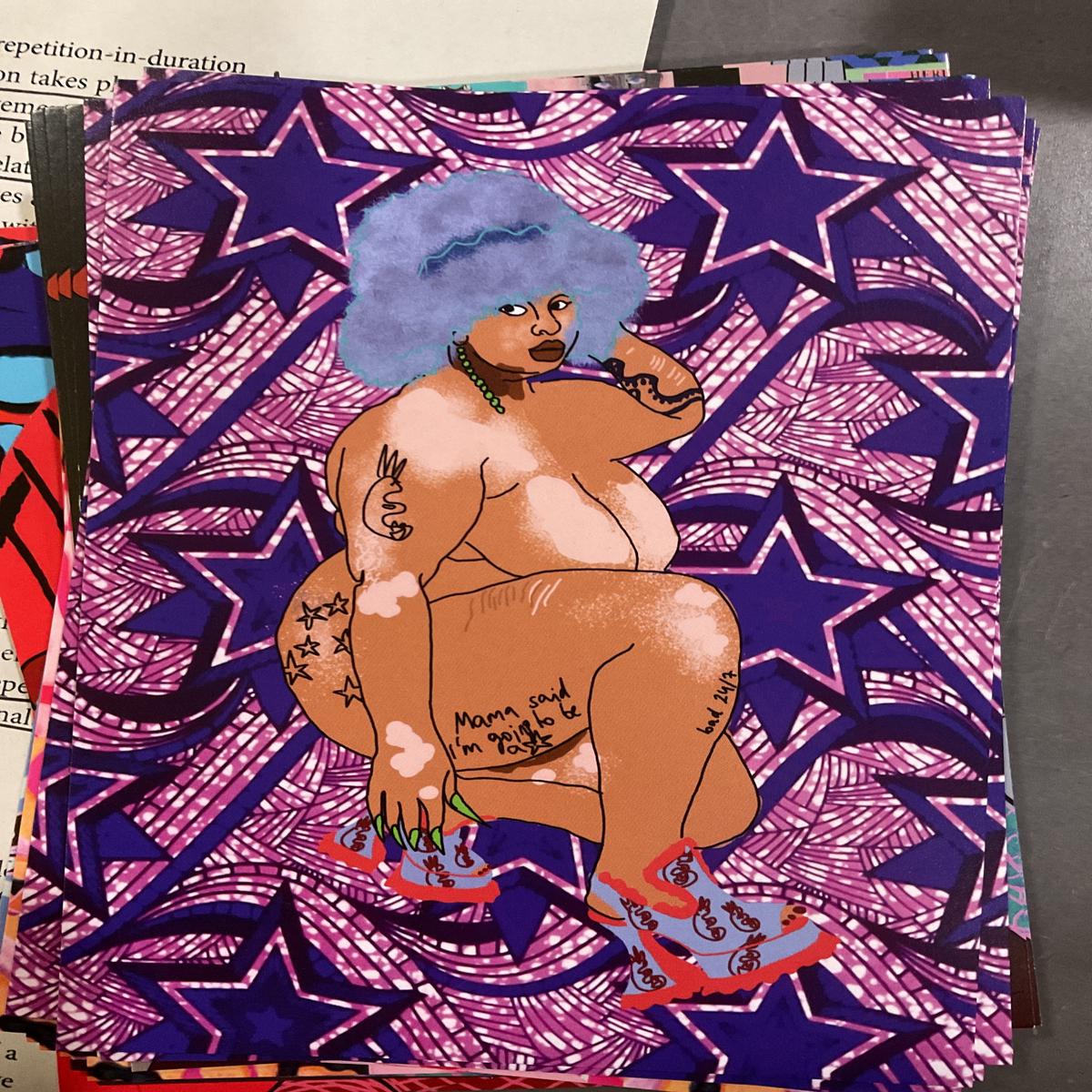 Postcard by Naomi Vitiligo