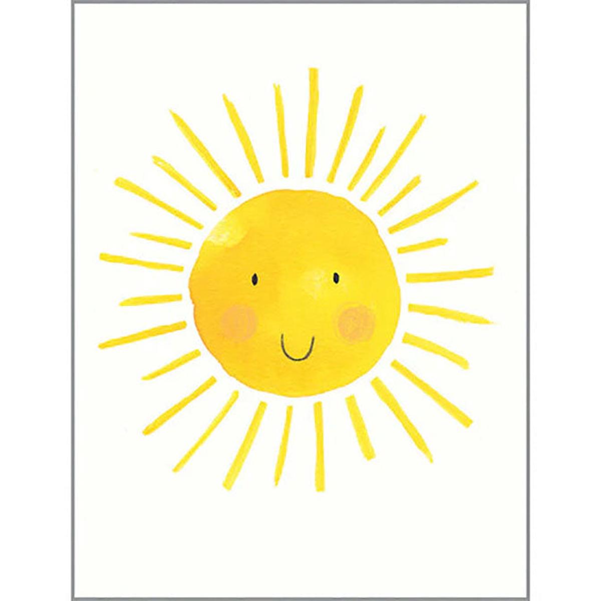 Thinking of You card - Smiling Sun