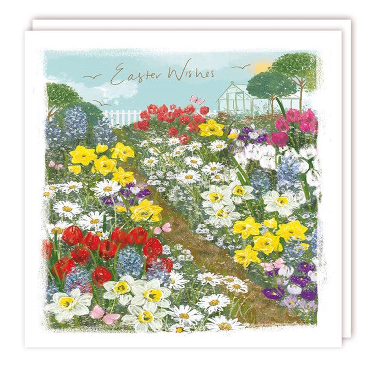 Pack of 5 Easter Cards - Flowery Field*