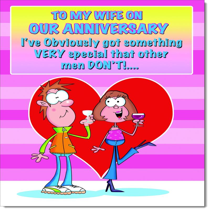 Wife Wedding Anniversary Card Funny You're so Special