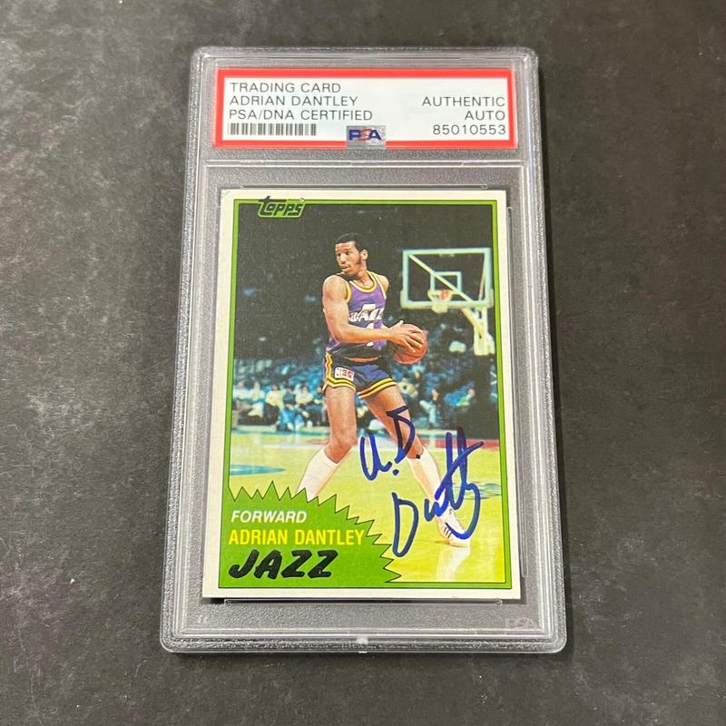 1981 Topps #40 Adrian Dantley Signed Card AUTO PSA Slabbed Jazz
