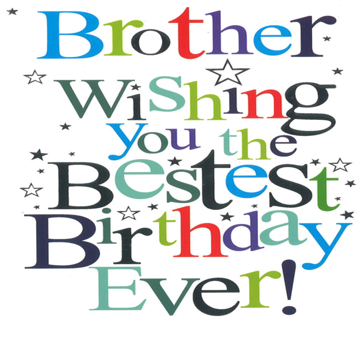 SIMON ELVIN WORDPLAY CODE 50 - BROTHER BIRTHDAY CARD*