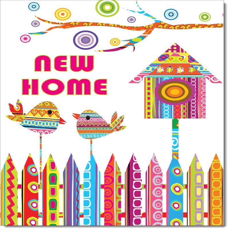 New Home Card Birdhouse