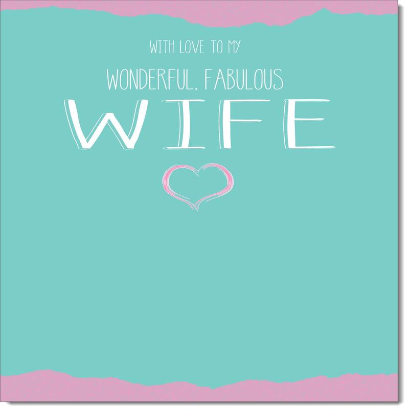 Wife Birthday Card Funny Wonderful, Fabulous Wife