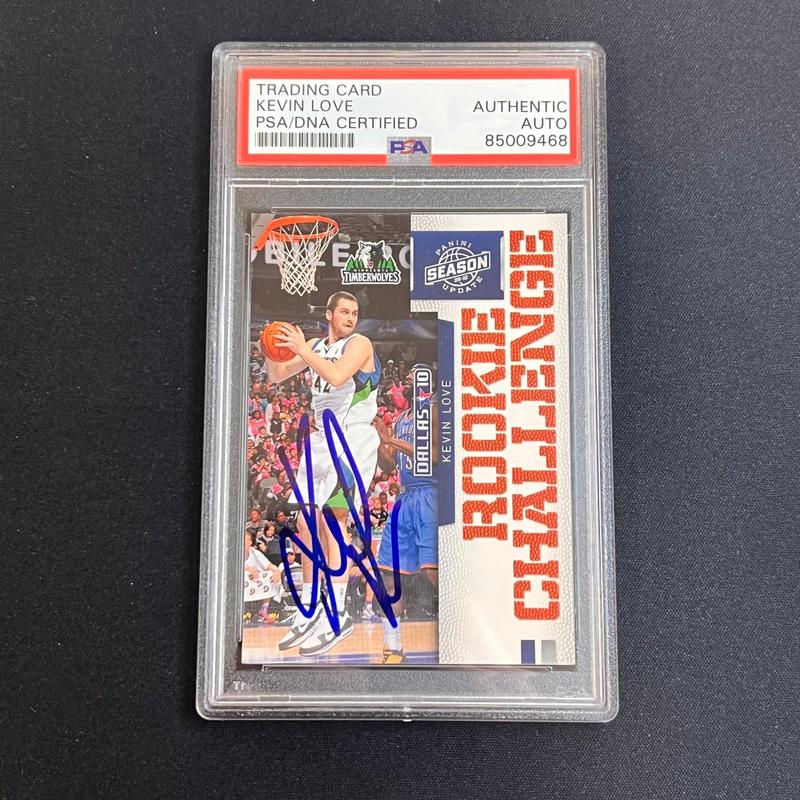 2009-10 Panini All Stars #11 Kevin Love Signed Card AUTO PSA Slabbed Timberwolve