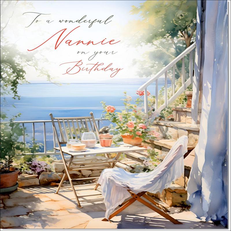 Nannie Birthday Card Amalfi Coast