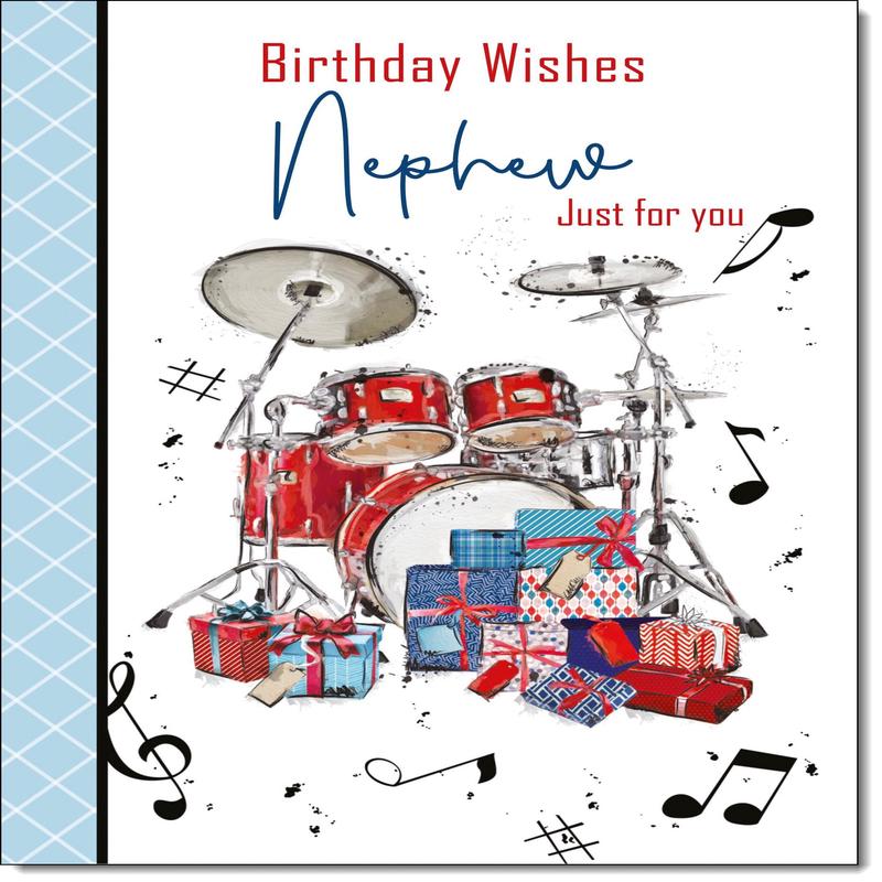 Nephew Birthday Card Drumkit