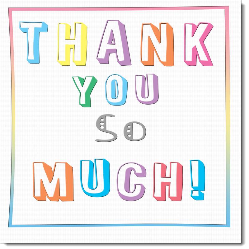 Thank You Card Bright