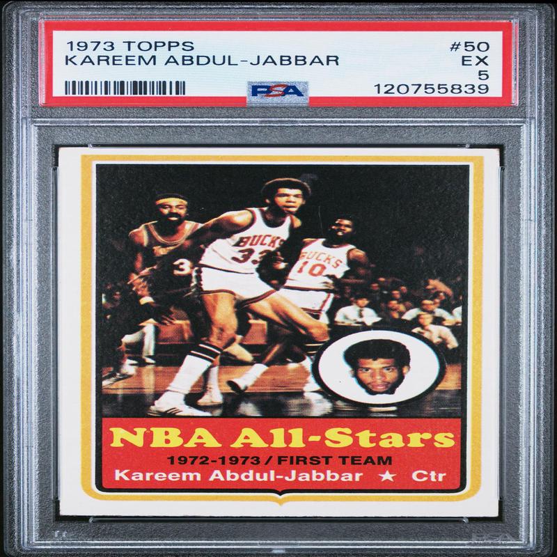 1973 Topps All-Star Kareem Abdul-Jabbar #50 PSA 5