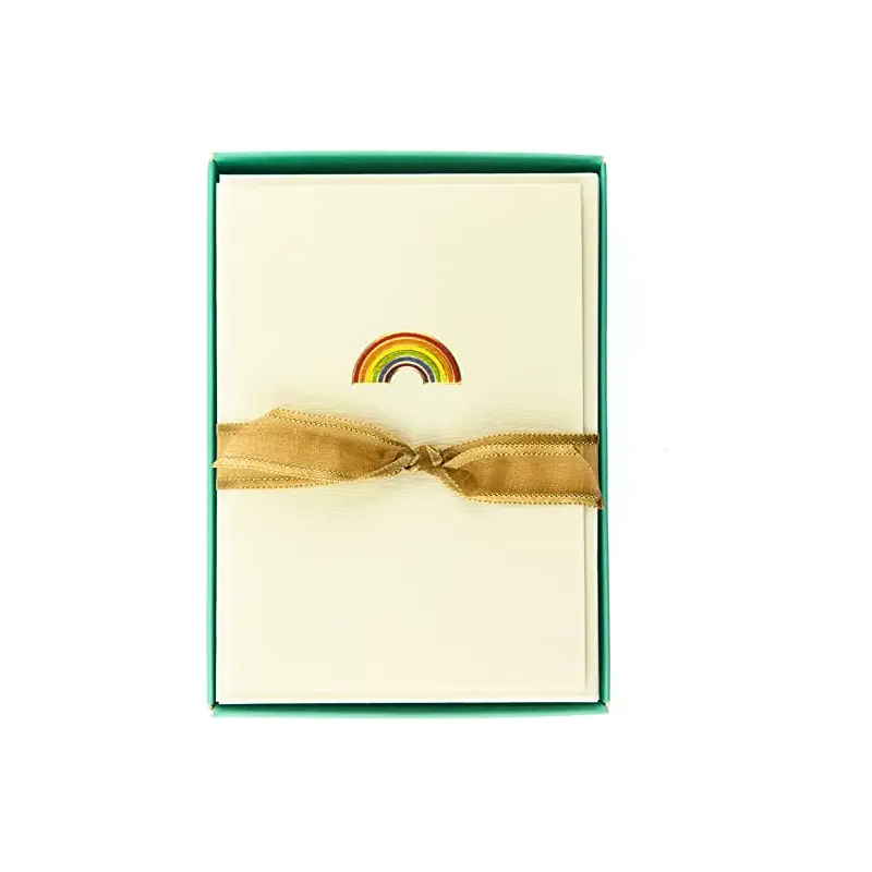 Rainbow La Petite Presse Blank Boxed Cards 10Ct