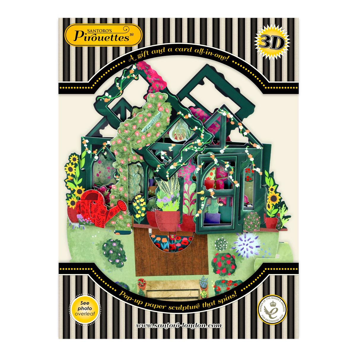 Santoro Pirouette Card: Secret Garden