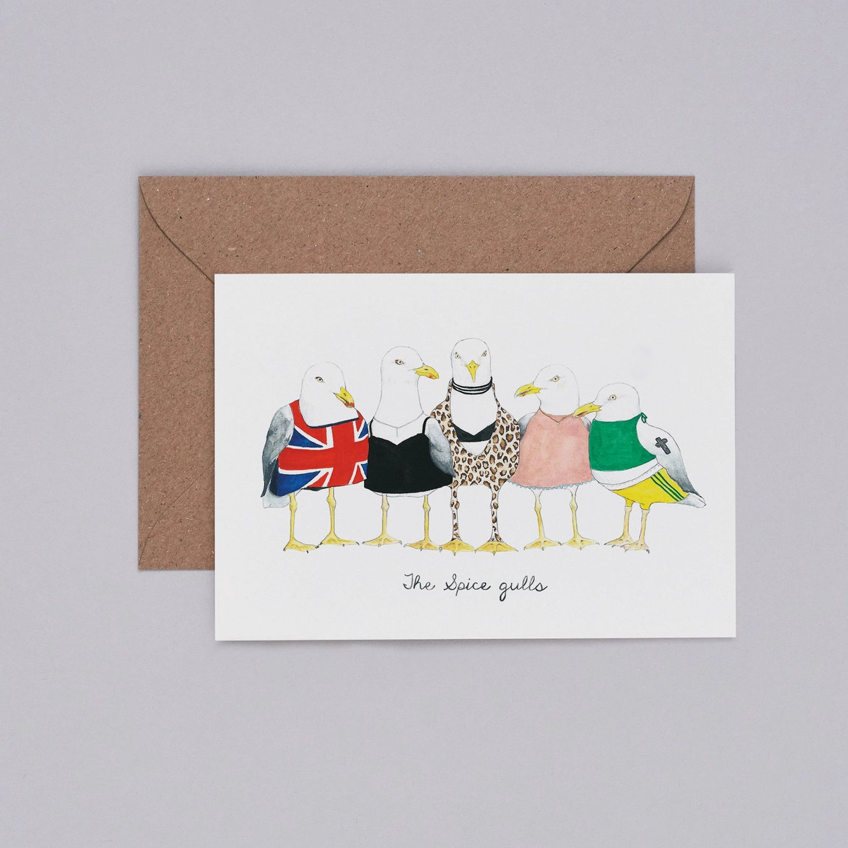 Spice Gulls Greetings Card