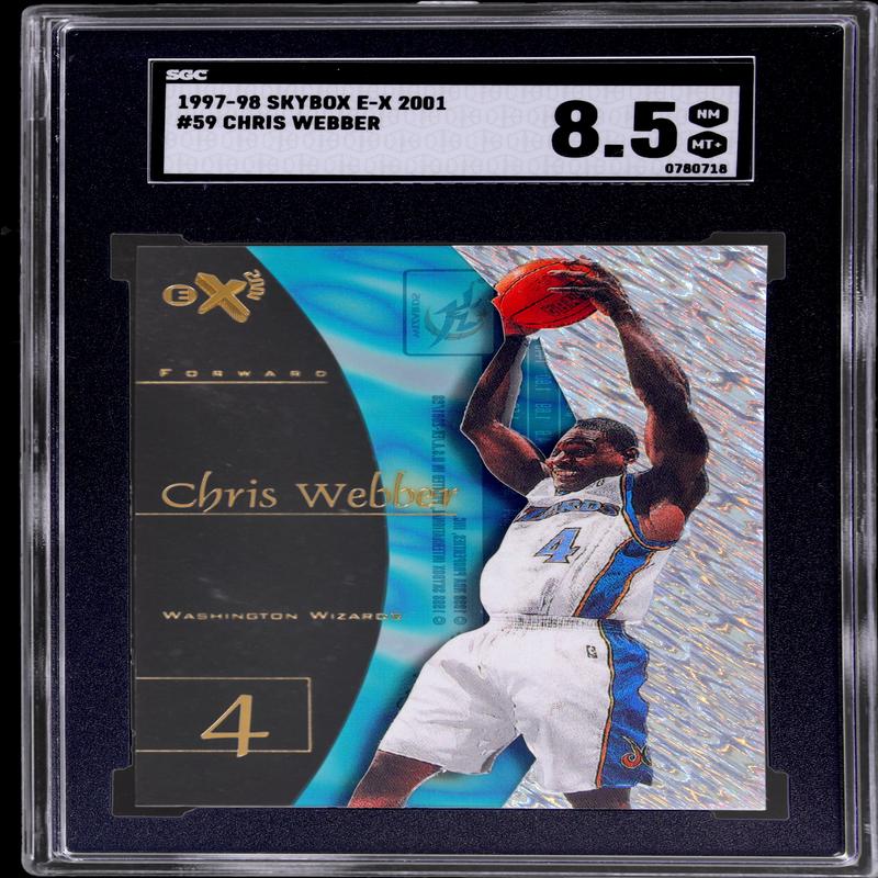 1997-98 SkyBox E-X2001 Chris Webber #59 SGC 8.5