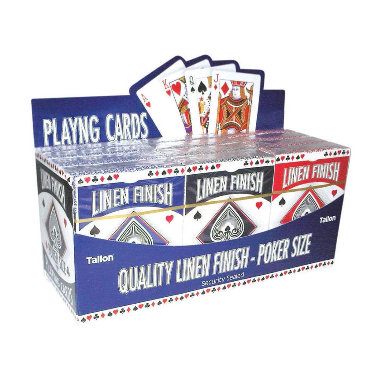 Playing Cards Linen Finish