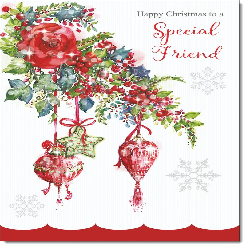 Special Friend Christmas Card Christmas Tree Decorations