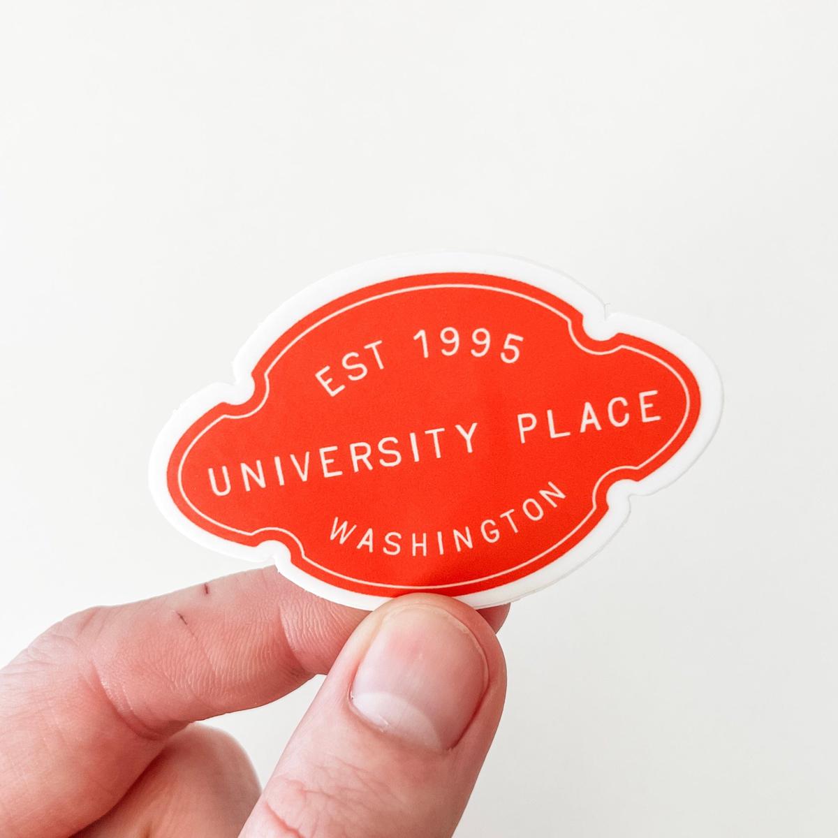 University Place, Washington Name Plate Stickers