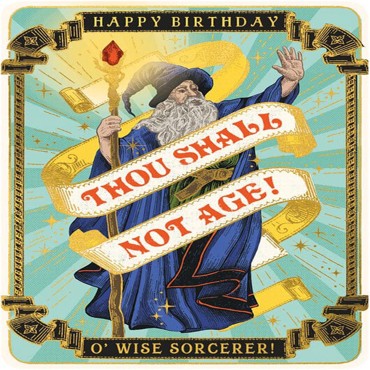 Wizard Not Birthday Greeting Card