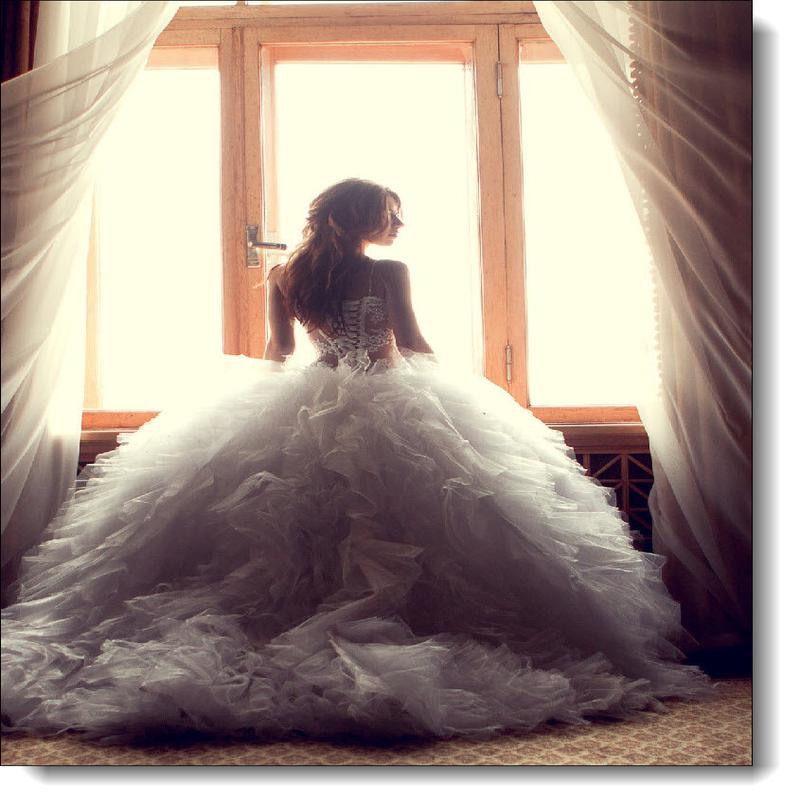 Wedding Day Card Bridal Wedding Dress