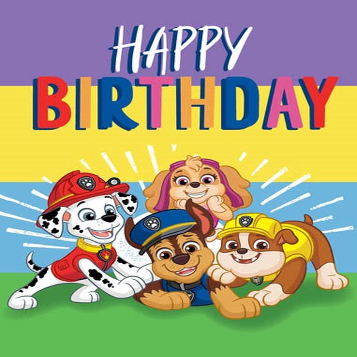 Paw Patrol Birthday Card
