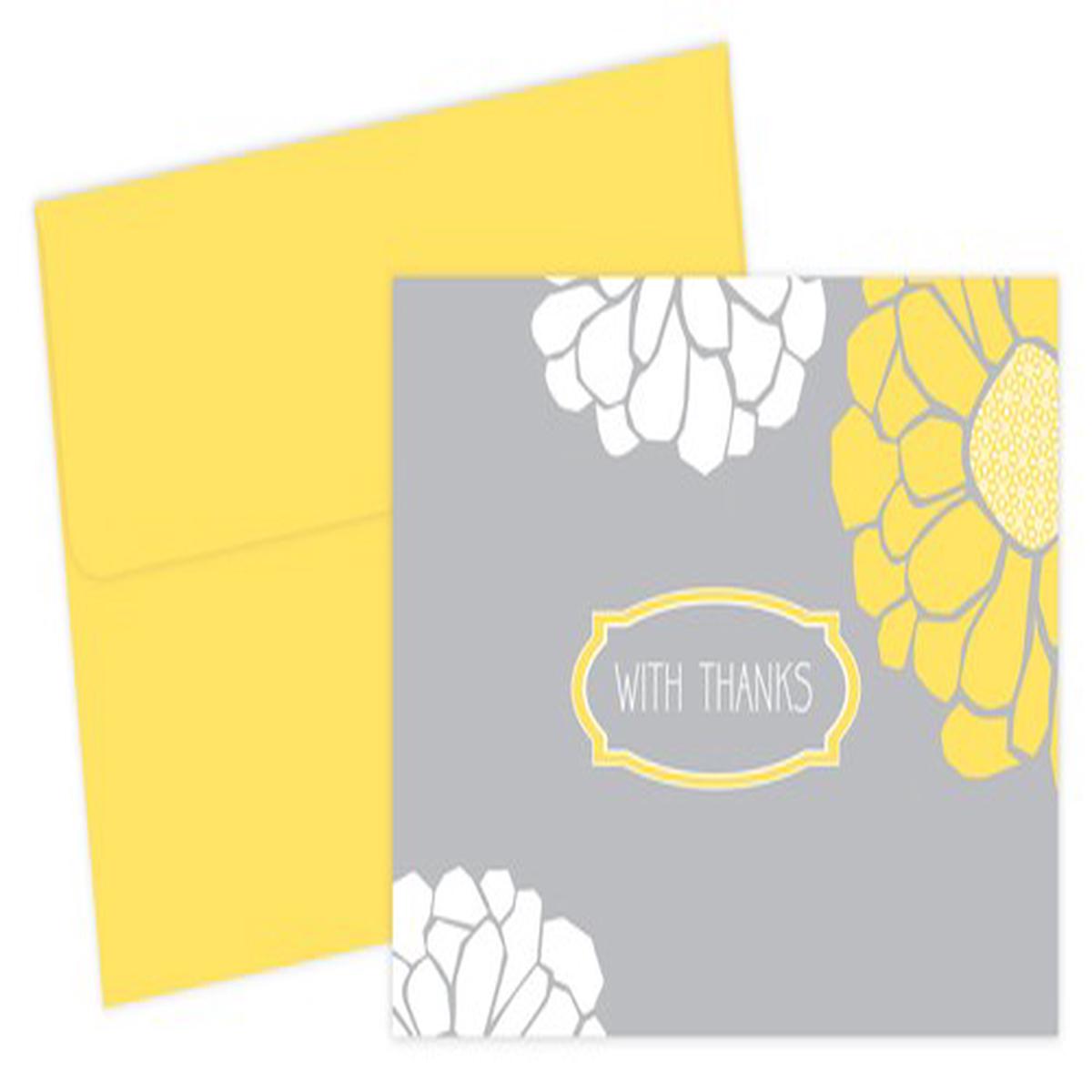 Sunny Flowers Thank You Cards