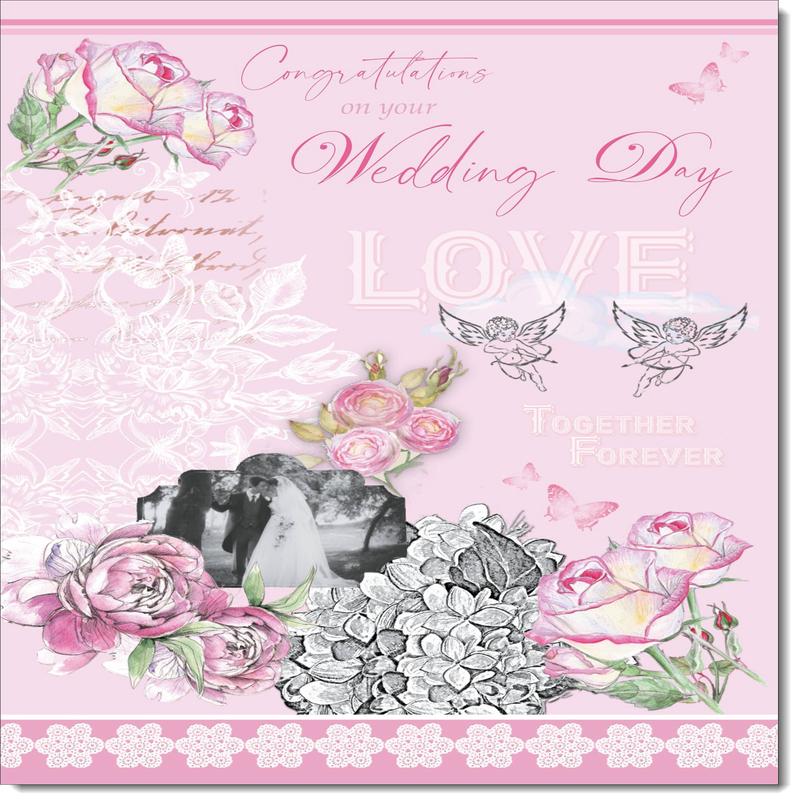 Wedding Day Card Cherubs
