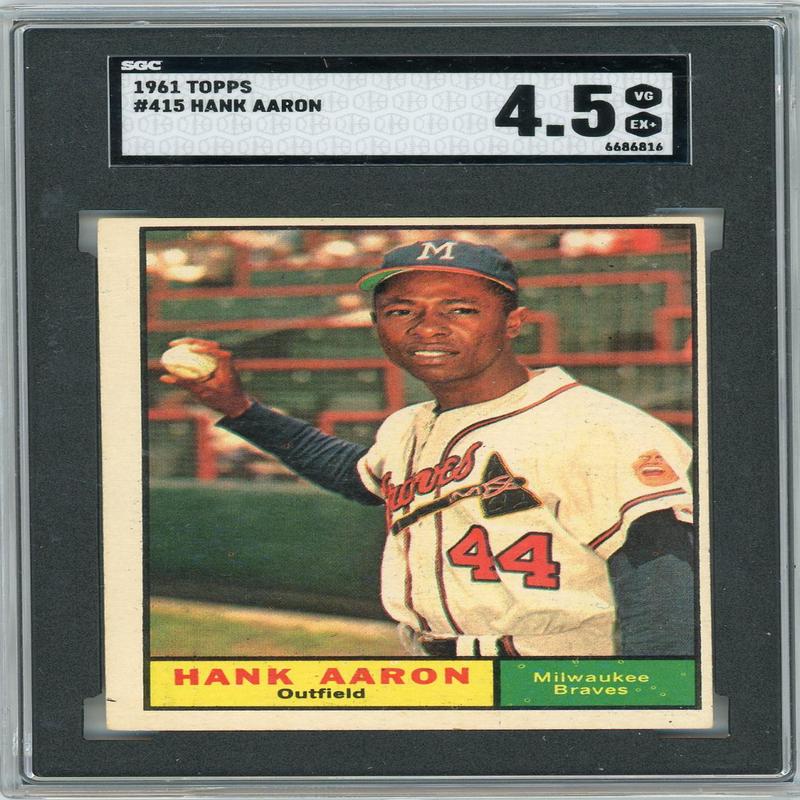 1961 Topps Hank Aaron #415 SGC 4.5
