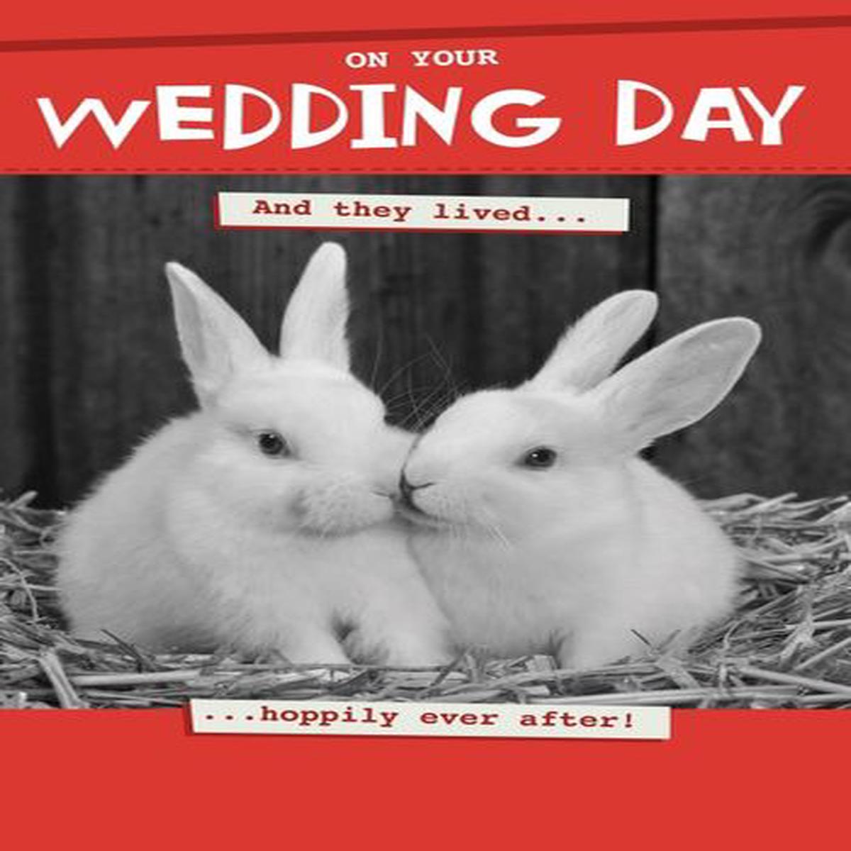 Wedding Day - Hoppily Ever After Greeting Card*
