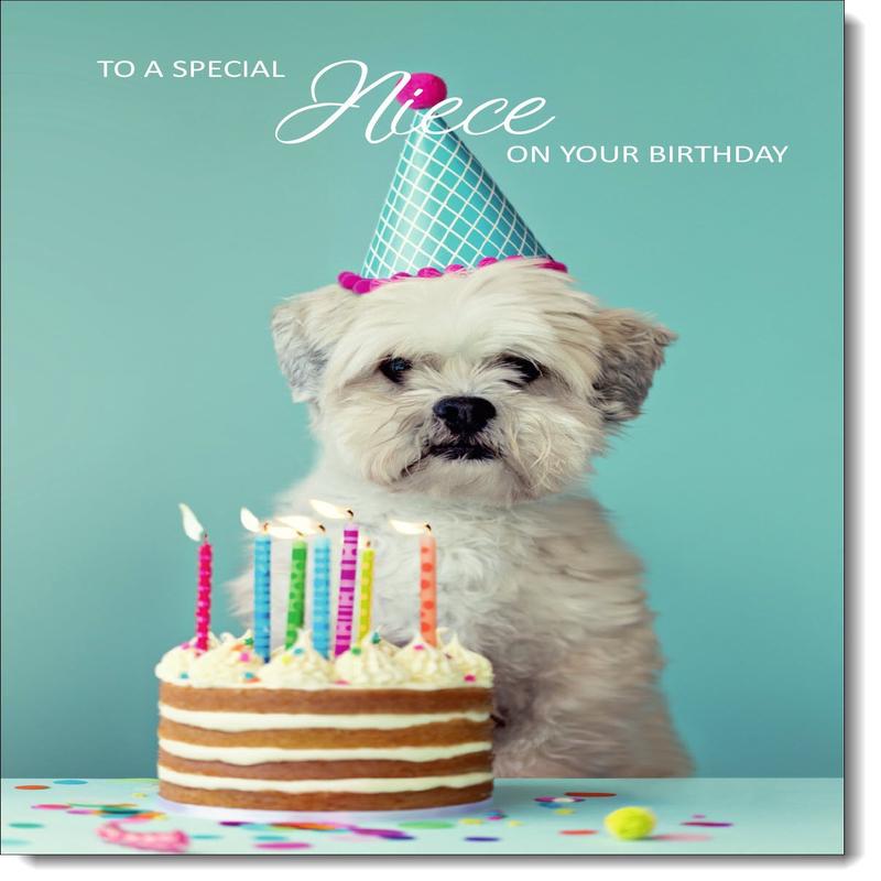 Niece Birthday Card Birthday Dog