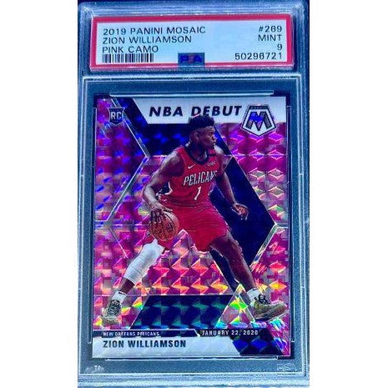 Zion Williamson 2019 Panini Mosaic Pink Camo #269  PSA 9