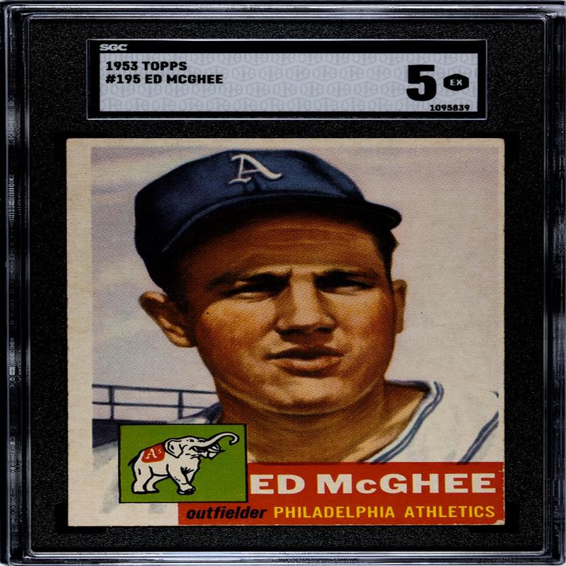 1953 Topps Ed McGhee #195 SGC 5