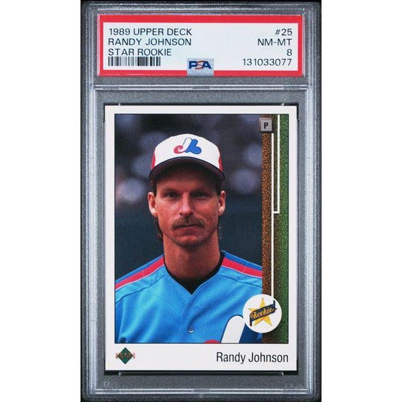 Randy Johnson 1989 Upper Deck Star Rookie #25  PSA 8