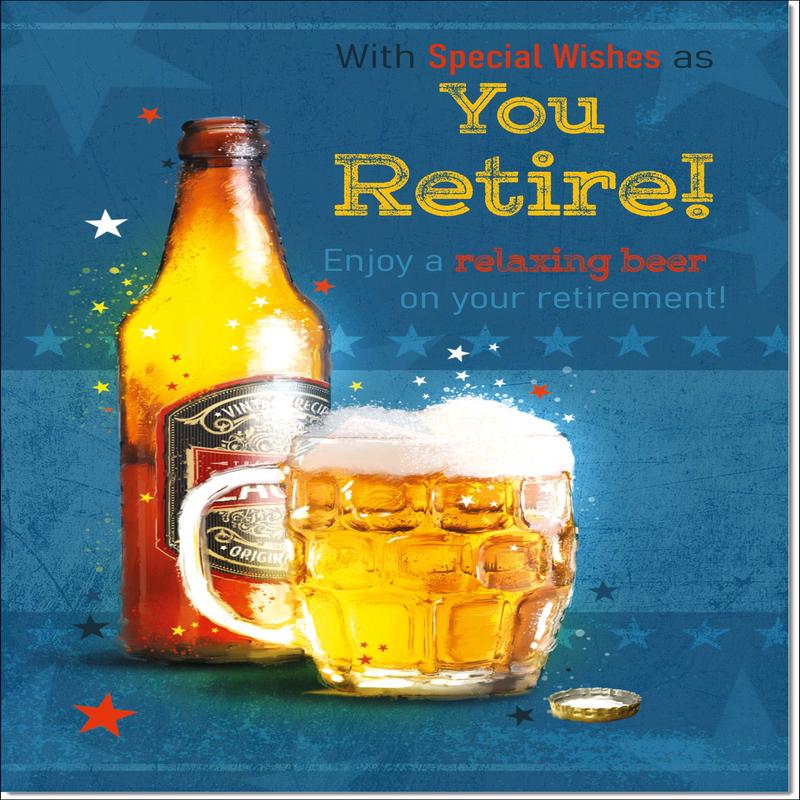 Retirement Card Beer Bottle