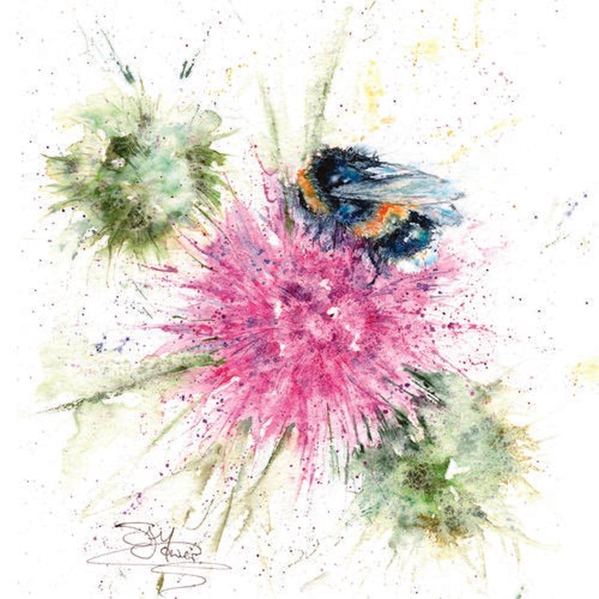 SANDI MOWER - BLANK (BEE) GREETING CARD