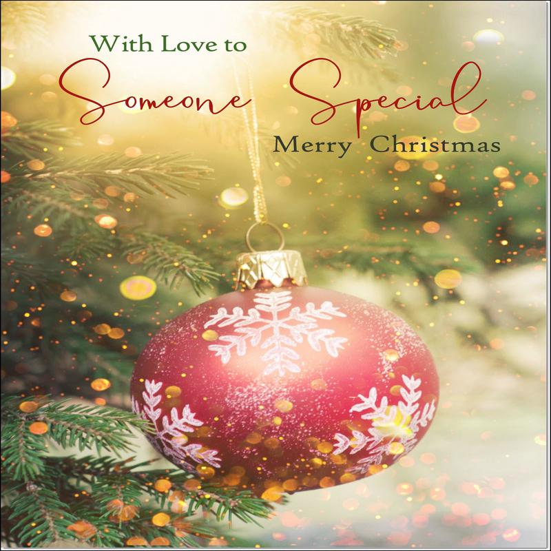 Someone Special Christmas Card Christmas Tree Bauble