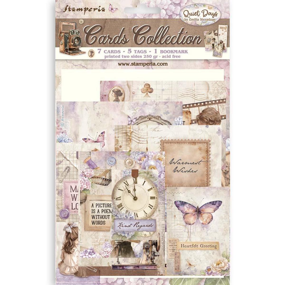 Stamperia Cards Collection Quiet Days