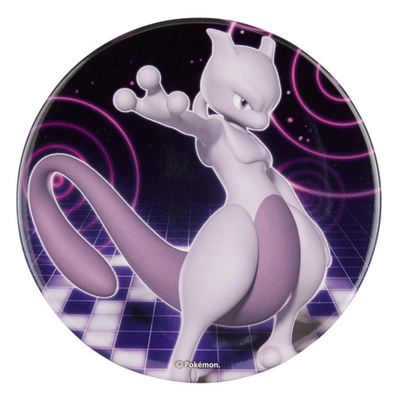 Pokemon Center Big Can Badge Mewtwo