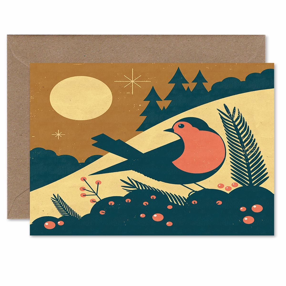 Robin Christmas Card