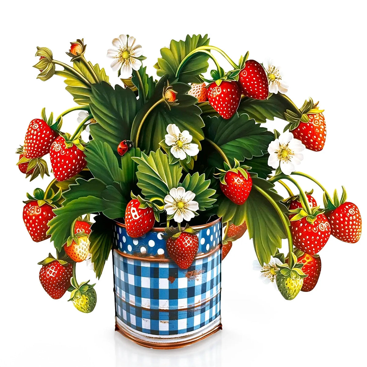 Strawberry Blossoms Pop-up Card