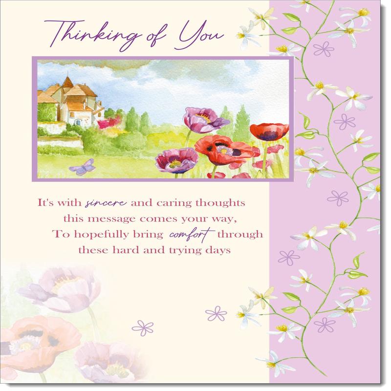 Thinking Of You Card Garden view
