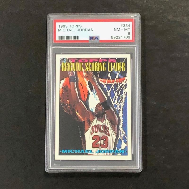 1993 Topps #384 Michael Jordan PSA 8 NM-MT Bulls