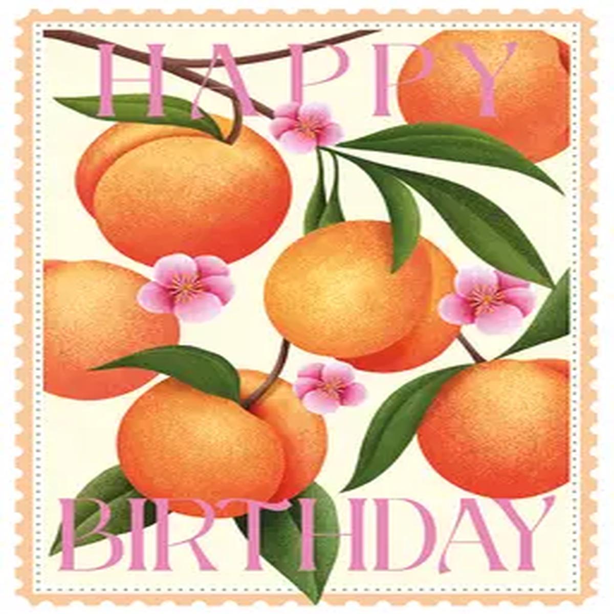 Peaches Happy Birthday Card - Default Title
