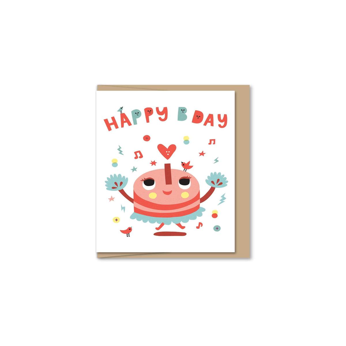 Pom Pom Mini Birthday Card