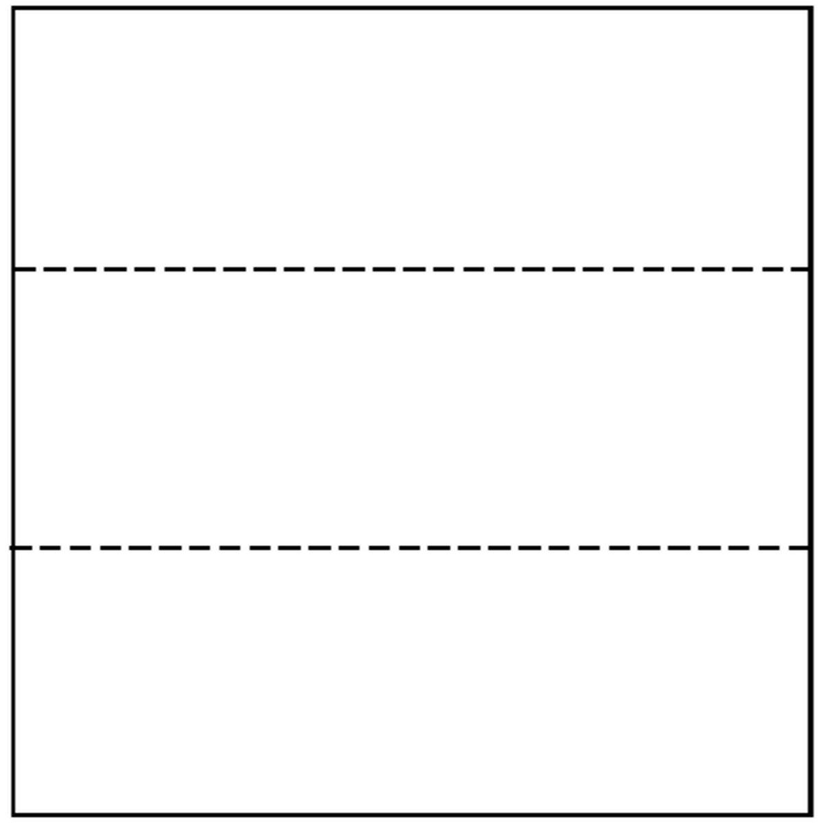 Notecards, White, 8 1/2" x 3 2/3"