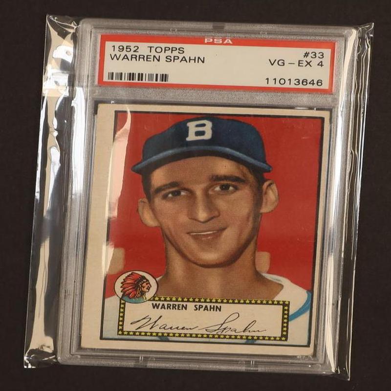 1952 Topps Warren Spahn #33 PSA 4