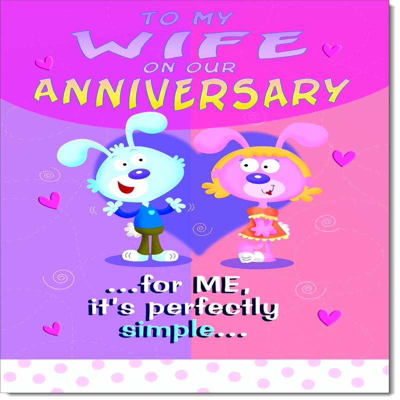 Wife Wedding Anniversary Card Funny Simply Perfect