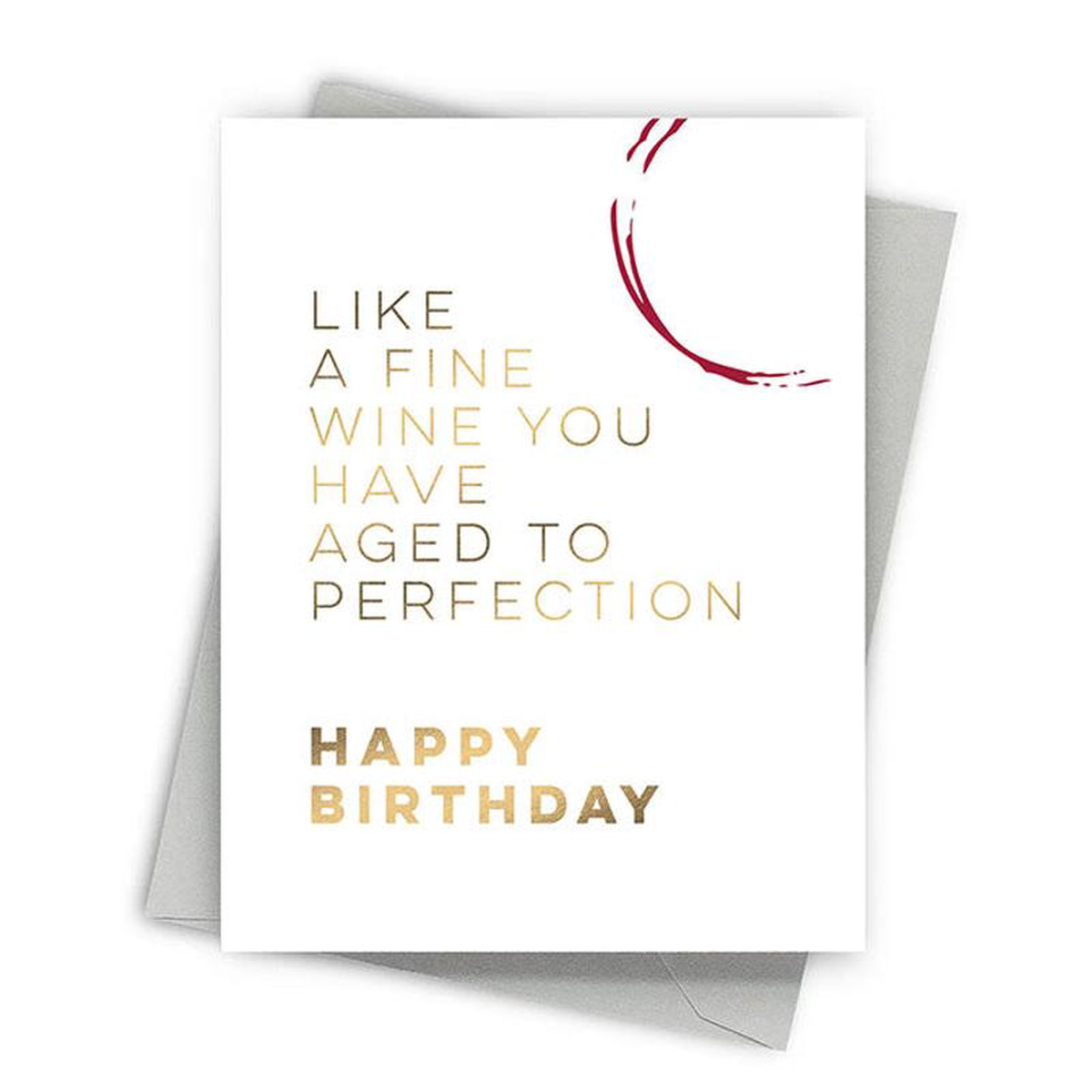 Perfectly Aged Birthday Card