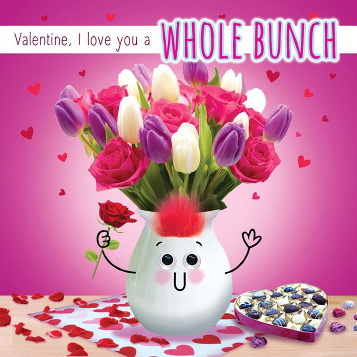 Valentine's Card - Fluff -  Love you a whole bunch*
